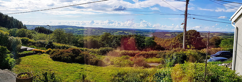 Panoramic view from front window